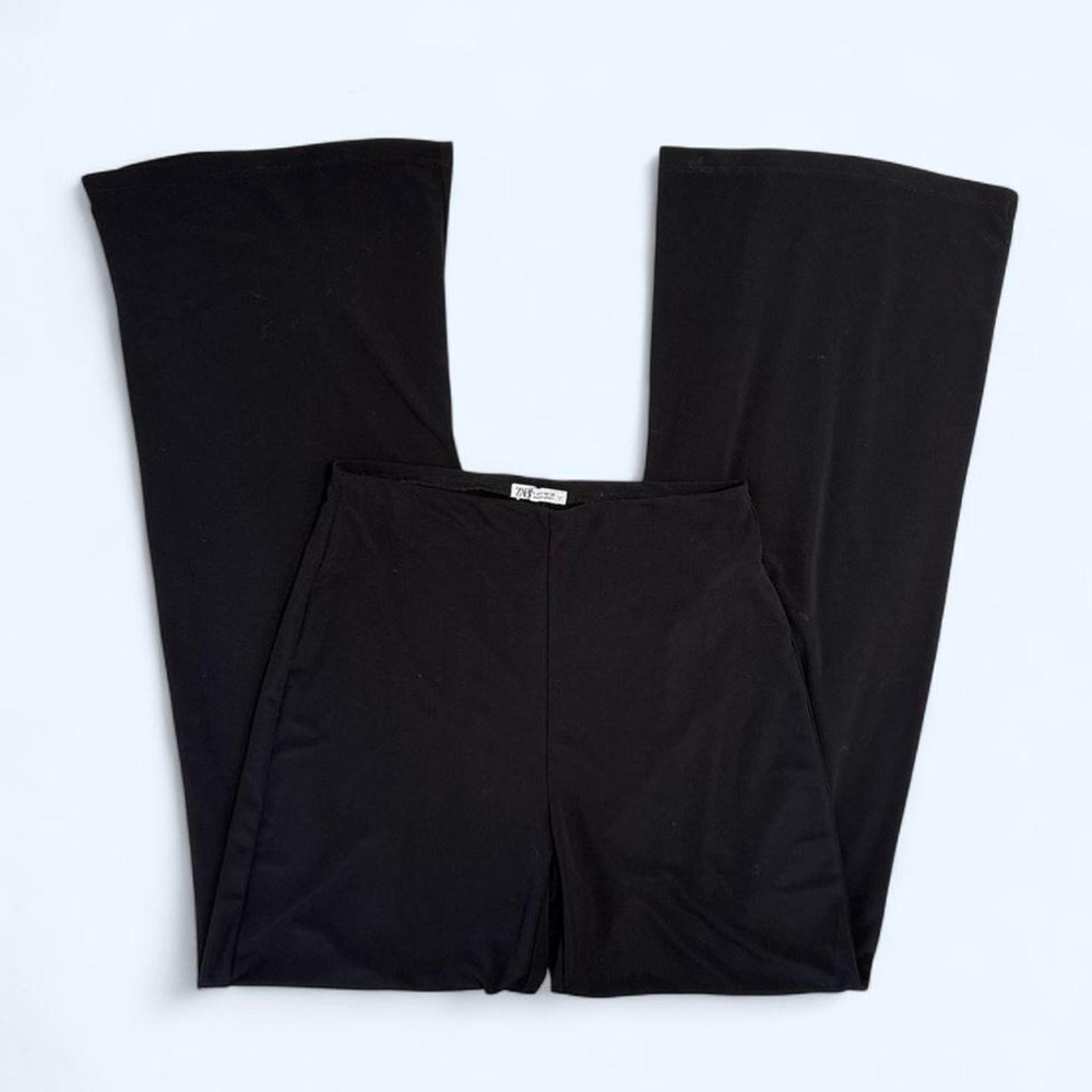 Zara Black Wide-Leg Women's Pants